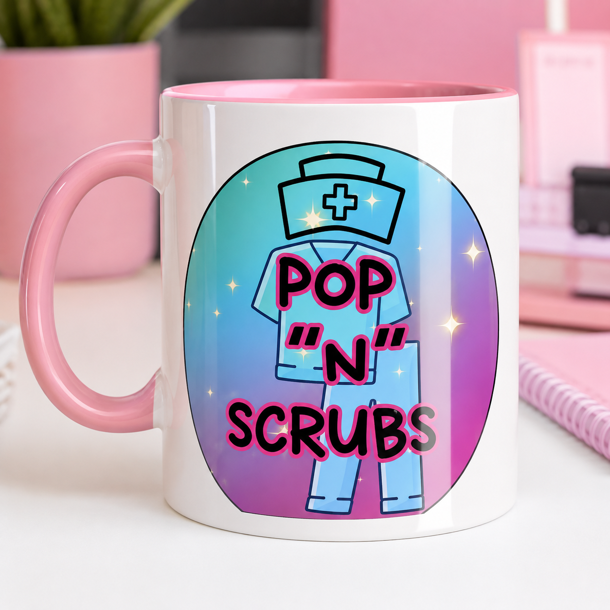 POP N SCRUBS Signature Coffee Mug