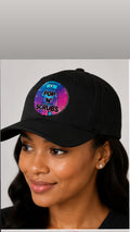 Pop N Scrubs Signature Logo Fitted Cap – Black