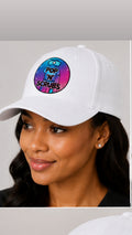 Pop N Scrubs Signature Logo Fitted Cap – White