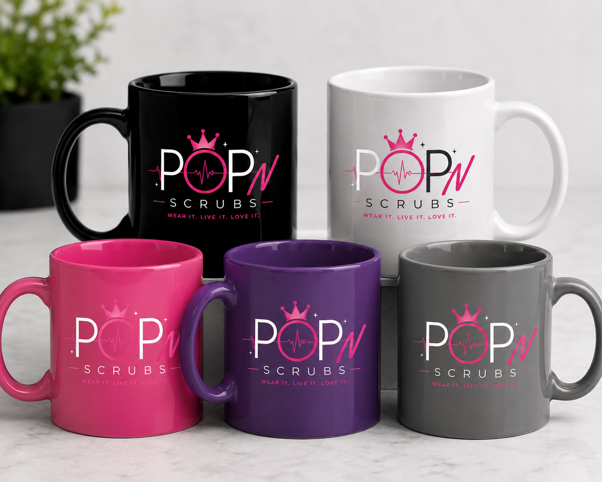 POP N SCRUBS Signature Coffee Mug